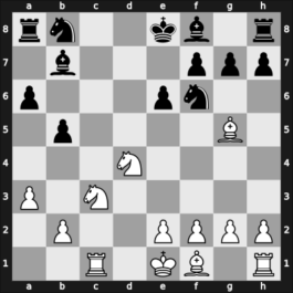 1944 La Plata Jockey Club – Round 3 – Najdorf, Miguel – 1-0 – Rebizzo, Cayetano – G14