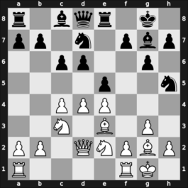 1944 Mar del Plata – Round 1 – Flores Alvarez, Rodrigo – 1/2-1/2 – Iliesco, Juan – G11