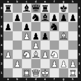 1944 Moskou ch-URS – Round 1 – Veresov, Gavriil – 1-0 – Bronstein, David I – G50