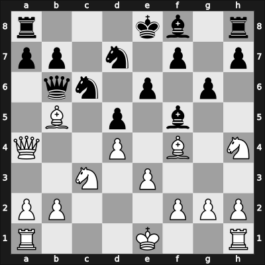 1944 Olomouc – Round 2 – Tikovsky, G. – 1/2-1/2 – Hromadka, Karel – G3