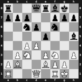 1944 URS Ch sf Moscow RUS – Round 5 – Yudovich, Mikhail M – 0-1 – Alatortsev, Vladimir N. – G5