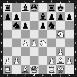 1945 Hastings4546 – Round 7 – Tartakower, Savielly – 1-0 – Christoffel, Martin – G37