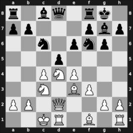 1945 Mar del Plata – Round 2 – Bolbochan, J. – 1/2-1/2 – Iliesco, Juan – G7