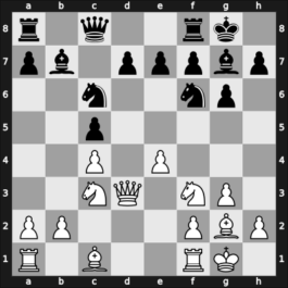 1945 Mar del Plata – Round 5 – Letelier Martner, Rene – 0-1 – Najdorf, Miguel – G15