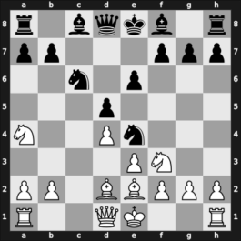 1945 Mar del Plata – Round 7 – Luckis, Marcos – 1/2-1/2 – Stahlberg, Gideon – G21