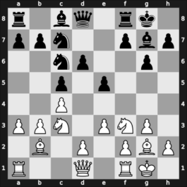 1945 Moscow – Round 1 – Verlinsky, Boris – 0-1 – Bronstein, Daniel E – G11