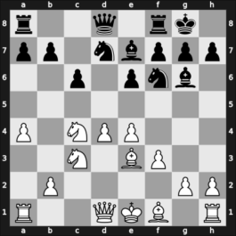 1945 Moscow Ch – Round 8 – Kamishov, Mikhail P – 1/2-1/2 – Simagin, Vladimir – G40