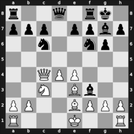 1945 Moskou ch-URS – Round 1 – Goldberg, Grigory A – 0-1 – Rudakovsky, Iosif – G75