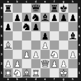 1945 Zlin – Round 9 – Pachman, Ludek – 1/2-1/2 – Thelen, Bedrich – G7