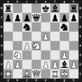 1946 Barcelona – Round 6 – Wade, Robert G – 1/2-1/2 – Perez Perez, Francisco Jose – G36