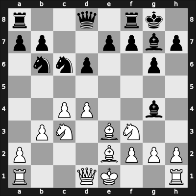 1946 Barcelona – Round 8 – Yanofsky, Daniel Abraham – 1-0 – Gabernet Llorens, Miquel – G54