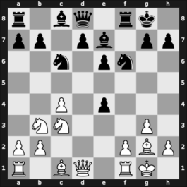 1946 Buenos Aires ch-ARG – Round 1 – Acosta Montiel, Vicente – 1/2-1/2 – Maderna, Carlos – G1