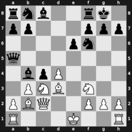 1946 Groningen – Round 4 – Najdorf, Miguel – 1/2-1/2 – Bernstein, Olivia – G19