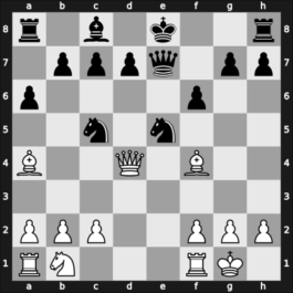 1946 Hastings4647 – Round 7 – Yanofsky, Daniel Abraham – 1/2-1/2 – Prins, Laura – G30
