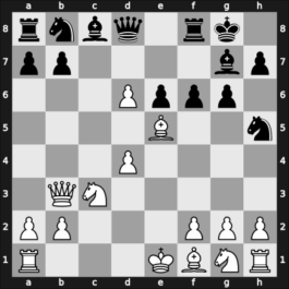 1946 Hungary – Round 1 – Kluger, Gyula – 1/2-1/2 – Barcza, Gedeon – G16