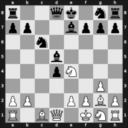 1946 Mar del Plata – Round 11 – Sanguinetti, Ricardo – 1/2-1/2 – Maderna, Carlos – G101