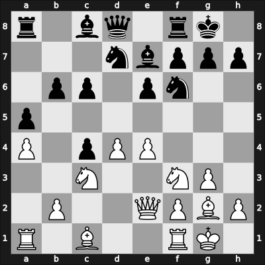 1946 Moscow – Round 1 – Bondarevsky, Igor – 0-1 – Ravinsky, Grigory – G12