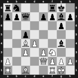 1946 Moscow RUS – Round 1 – Solntsev, Yury – 0-1 – Smyslov, Vladimir – G15