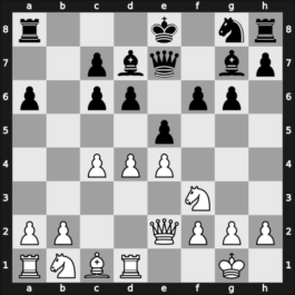 1946 Moscow RUS – Round 1 – Simagin, Vladimir – 1-0 – Solntsev, Yury – G36