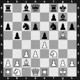 1946 Staunton, Groningen NED – Round 8 – Smyslov, Vladimir – 1-0 – Euwe, Max – G30