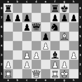 1946 Tbilisi – Round 1 – Kasparian, Genrikh – 1-0 – Sorokin, Nikolay A. – G7