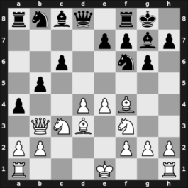 1947 Aalborg – Round 1 – Nielsen, Julius – 1/2-1/2 – Christensen, Alfred – G3