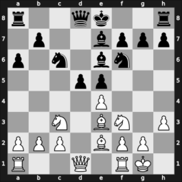 1947 Buenos Aires ch-ARG – Round 1 – Alvarez Martin, Pedro – 1/2-1/2 – Cruz Garibaldi, Milton Esteban – G43