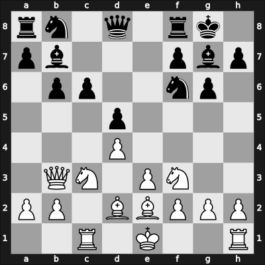 1947 Chigorin Memorial – Round 1 – Gligorić, Svetozar – 1/2-1/2 – Botvinnik, Mikhail – G38