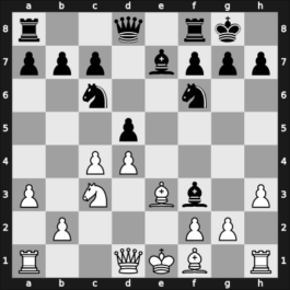 1947 Chigorin Memorial – Round ? – Botvinnik, Mikhail – 0-1 – Pachman, Ludek – G77