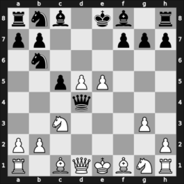 1947 GBR Ch 34. Premier – Round 8 – Znosko-Borovsky, Eugene – 1/2-1/2 – Truscott, Alan Fraser – G23