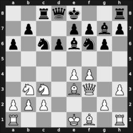 1947 GBR Ch 34. Premier – Round 9 – Charlesworth, Kenneth Preston – 1/2-1/2 – Buerger, Victor – G25