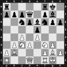 1947 GBR Ch 34. Premier – Round 9 – Lenton, Alfred – 1/2-1/2 – Znosko-Borovsky, Eugene – G27
