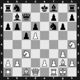 1947 GER Ch 11th – Round 9 – Hoenlinger, Baldur – 0-1 – Kuppe, Wilhelm – G12