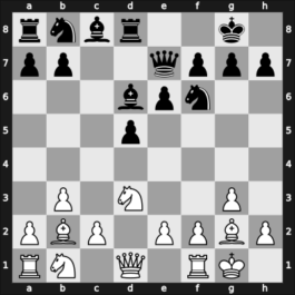 1947 Hilversum zt – Round 1 – Rossolimo, Nicolas – 1-0 – Doerner, Charles – G17