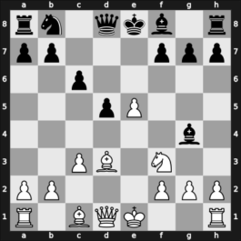 1947 Leningrad ch-URS – Round 4 – Dubinin, Peter – 1-0 – Aronin, Lev – G61