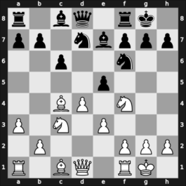 1947 Mar del Plata – Round 5 – Bolbochan, J. – 1/2-1/2 – Luckis, Marcos – G46