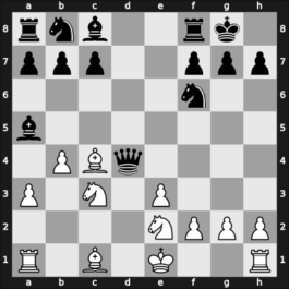 1947 Mar del Plata – Round 10 – Sanguinetti, Ricardo – 0-1 – Eliskases, Erich – G84