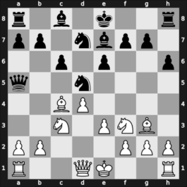 1947 Mar del Plata – Round 10 – Bolbochan, J. – 1/2-1/2 – Michel, Pascal – G85