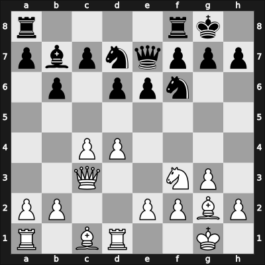 1947 Mar del Plata – Round 11 – Blanco Cruz, Wara – 1/2-1/2 – Luckis, Marcos – G95