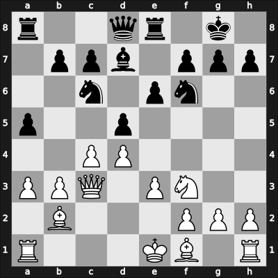1947 Mar del Plata – Round 14 – Pizzi Possi, Tulio – 1/2-1/2 – Marini, Luis – G118