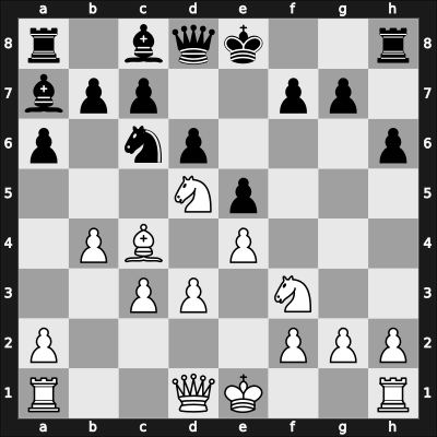 1947 Mar del Plata – Round 14 – Blanco Cruz, Wara – 1/2-1/2 – Michel, Pascal – G125