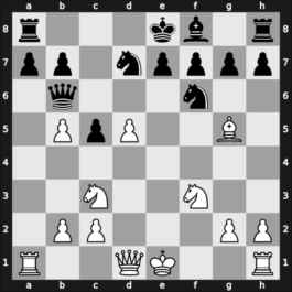 1947 Moscow – Round 1 – Magergut, Alexander Zinovievich – 1/2-1/2 – Zagoriansky, Evgeny – G9