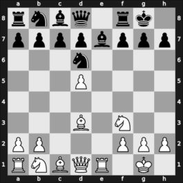 1947 Moscow – Round 1 – Ravinsky, Grigory – 0-1 – Kamyshov, Mikhail – G25