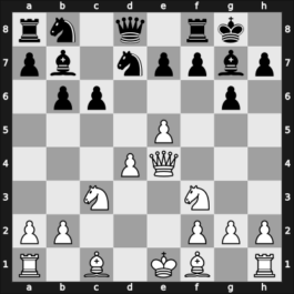 1947 Moscow Ch – Round 1 – Bronstein, David I – 1-0 – Bogatyrev, O – G11