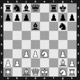 1947 Moscow Ch – Round 1 – Bronstein, David I – 1-0 – Kamyshov, Mikhail – G22
