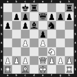 1947 Moscow RUS – Round 1 – Liublinsky, Victor – 1/2-1/2 – Zagoriansky, Evgeny – G21