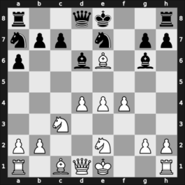 1947 San Pablo blind sim – Round 23 – Najdorf, Miguel – 1-0 – Mehla K – G19