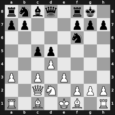 1947 Stuttgart – Round 2 – Rellstab, Ludwig – 1-0 – Bogoljubow, Efim – G3