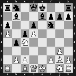 1947 Stuttgart – Round 10 – Bogoljubow, Efim – 0-1 – Niephaus, Walter – G11