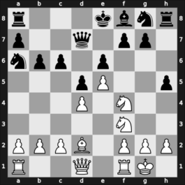 1947 Sverdlovsk – Round 1 – Bronstein, David I – 1/2-1/2 – Mikenas, Vladas – G14